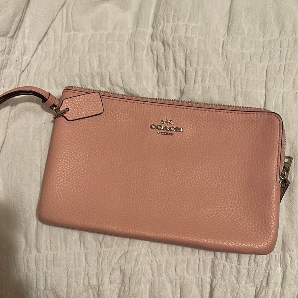 Pink Coach Wristlet
